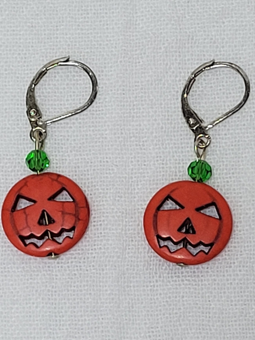 Jack-O'-Lantern Earrings — Handmade! 🎃